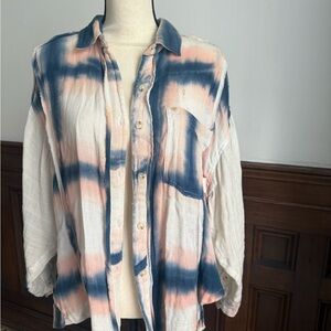 We The Free Pink and White Fabric Accent